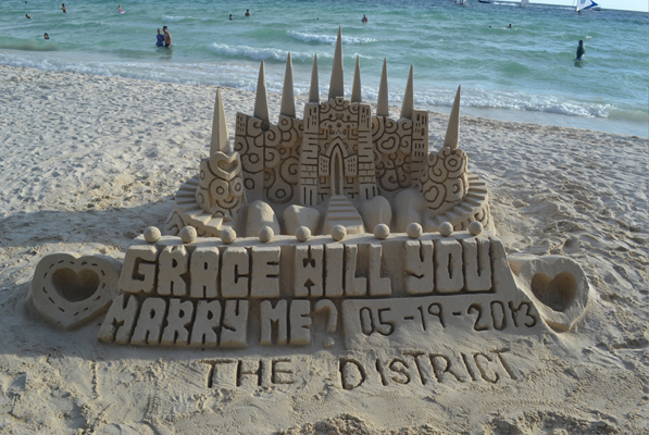 wedding proposal at the district boracay