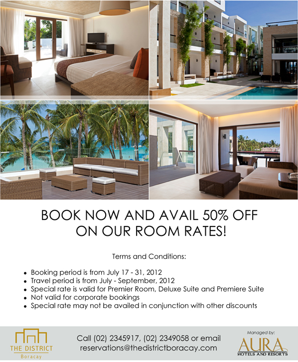 Low Season Promo: 50% off at The District Boracay