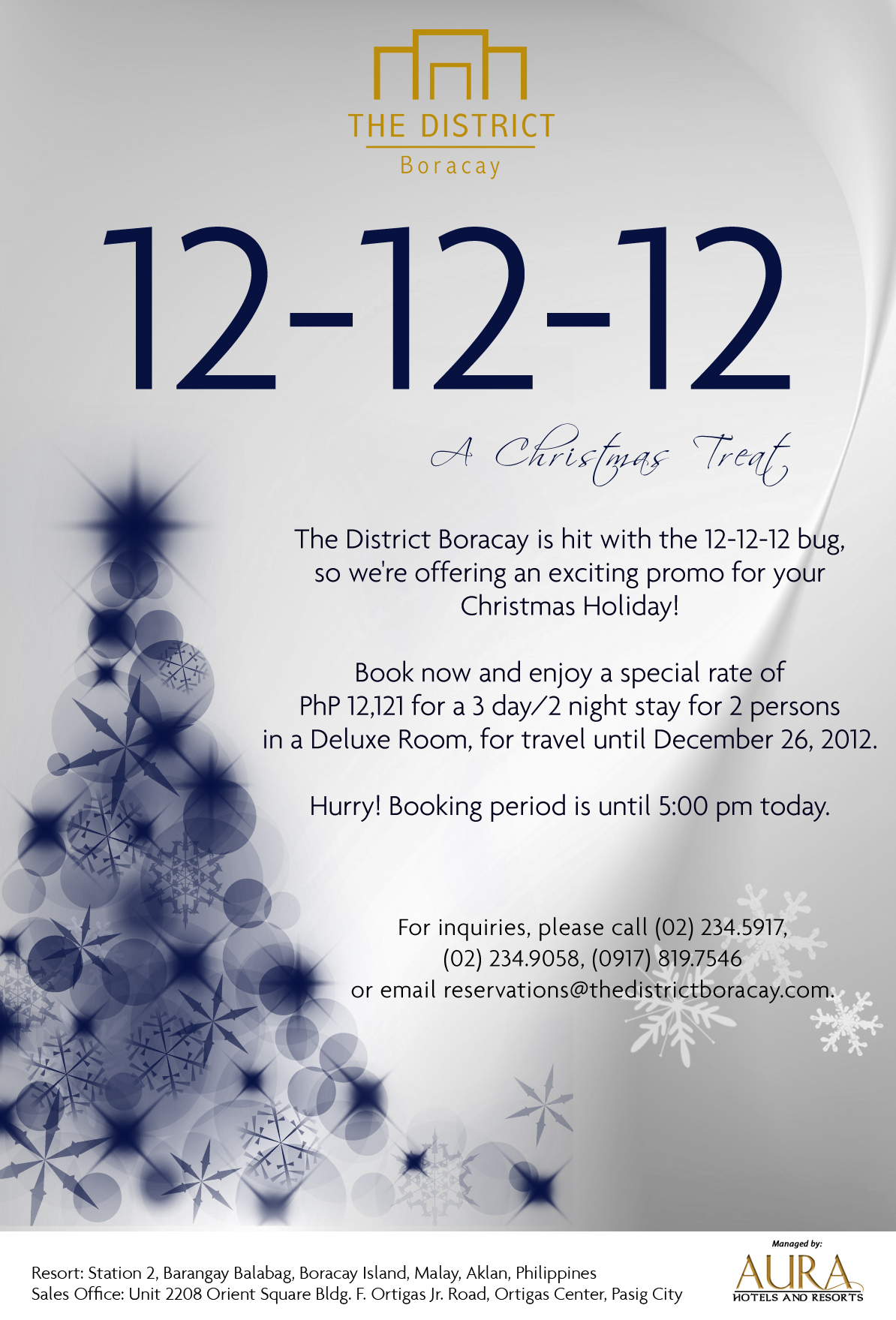 12-12-12 Promo at The District Boracay!