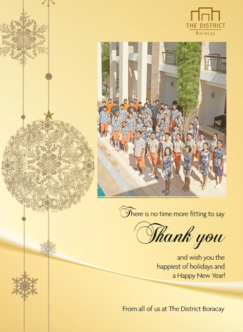 Happy Holidays from The District Boracay!
