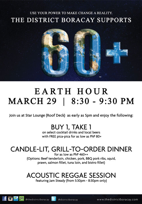 Earth Hour at The District Boracay