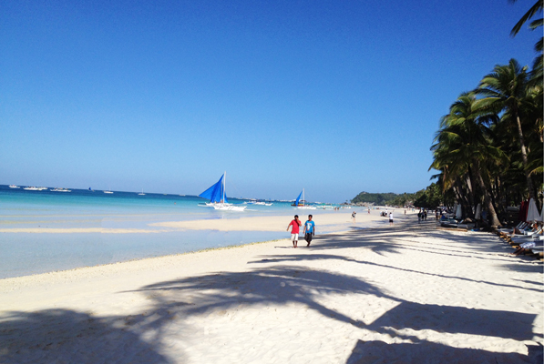 Sunny weather in Boracay