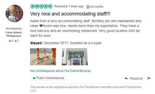 “Very nice and accommodating staff!!!” Tripadvisor Review